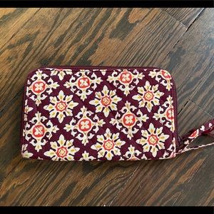 Vera Bradley Maroon wallet / wristlet